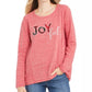 Style & Co Women's Joyful Graphic Sweatshirt Red Size Large