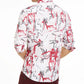 INC International Concepts Men's Graffiti Heart Printed Shirt White Size Small
