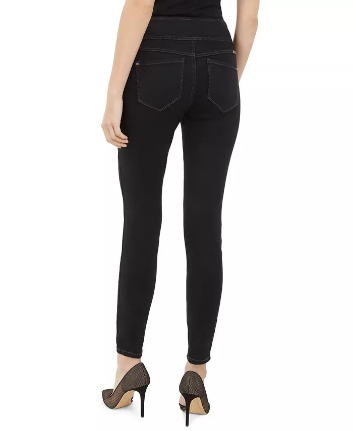 INC International Concepts Women's Pull-On Denim Jeggings Black Size 0