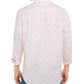 Club Room Men's Tennis Player Print Shirt White Size Small