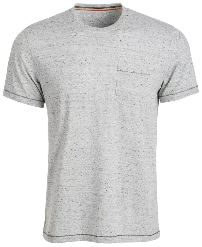 Sun + Stone Men's Blair Contrast Neck Stitch T-Shirt White Size XX-Large