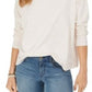 Style & Co Women's Speckled Sweatshirt White Size Large