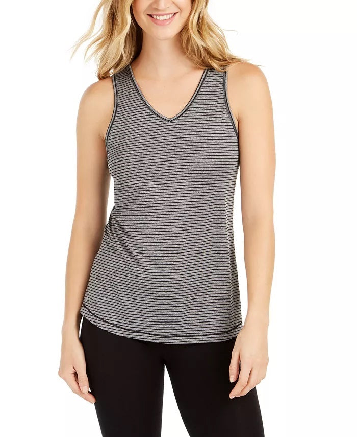 Ideology Women's Strappy Back Tank Top Black Size X-Small
