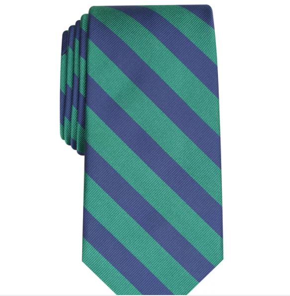 Club Room Men's Rover Classic Stripe Tie Green Size Regular