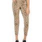 Style & Co Women's Curvy Tummy Control Printed Skinny Jeans Brown Size 16