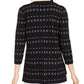 Alfani Women's Dot Stitch Open Front Cardigan Black Size Petite Small