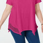 Style & Co Women's Crochet-Trim Tunic Pink Size Medium