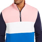 Club Room Men's Regular-Fit Colorblocked 1/4-Zip Sweatshirt Med Pink Size Small