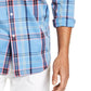 Club Room Men's Plaid Shirt Navy Size Small