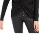 Bar III Women's Glitter Wear-2-Ways Sweater Black Size Small