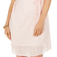 Style & Co Women's Textured Cotton Dress Pink Size X-Small