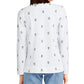 Charter Club Women's Cotton Embroidered Anchor Top White Size Small