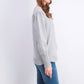 Style & Co Women's Puffy-Sleeve Sweater Gray Size Extra Small