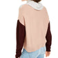 BCX Women's Juniors Colorblocked Knit Sweater White Size Medium
