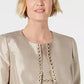 Kasper Women's Beaded Open-Front Jacket Beigekhaki Size 12