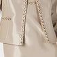Kasper Women's Beaded Open-Front Jacket Beigekhaki Size 12