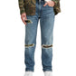 Levi's Men's 541 Athletic Fit Ripped Jeans Med Blue Size 42X30