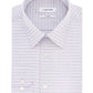 Calvin Klein Men's Steel Classic/Regular-Fit Non-Iron Performance Stretch Check Dress Shirt Purple Size 17X34-35