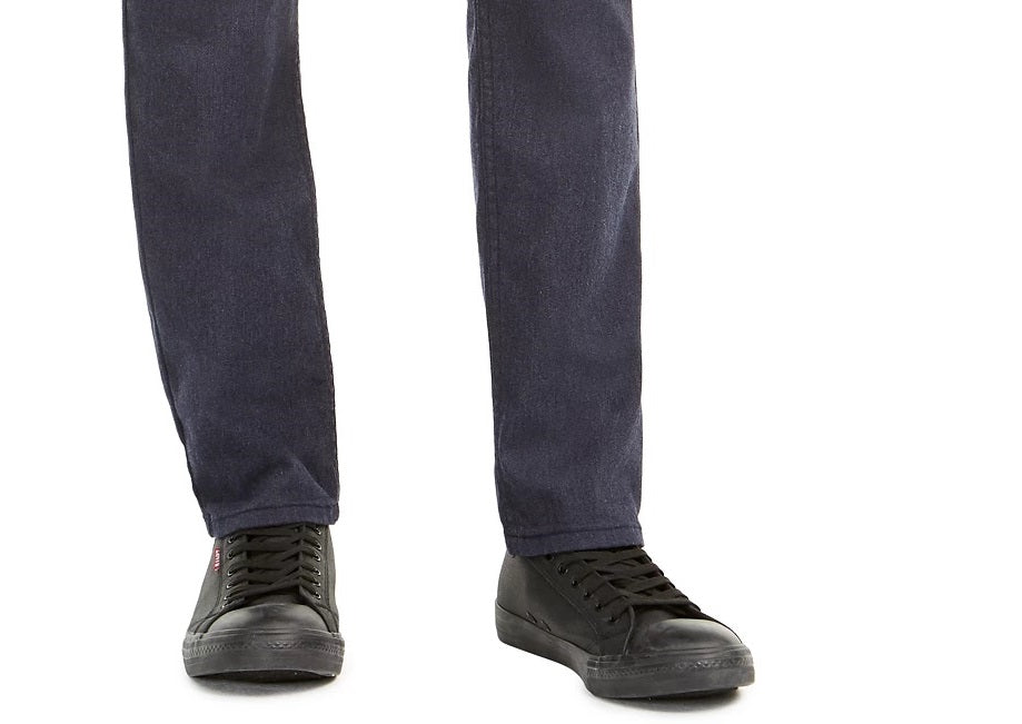 Levis Men's 511 Slim-Fit Stretch Flannel Jeans Dark Blue Size 38X32