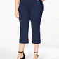 JM Collection Women's Capri Pants Blue Size 1X