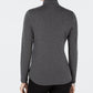 Charter Club Women's Cotton Mock-Neck Top Dark Gray Size Large
