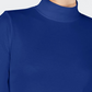 Charter Club Women's Cotton Mock-Neck Top Blue Size Medium