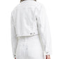 Levi's Women's Limited Cropped Denim Trucker Jacket White Size X-Large