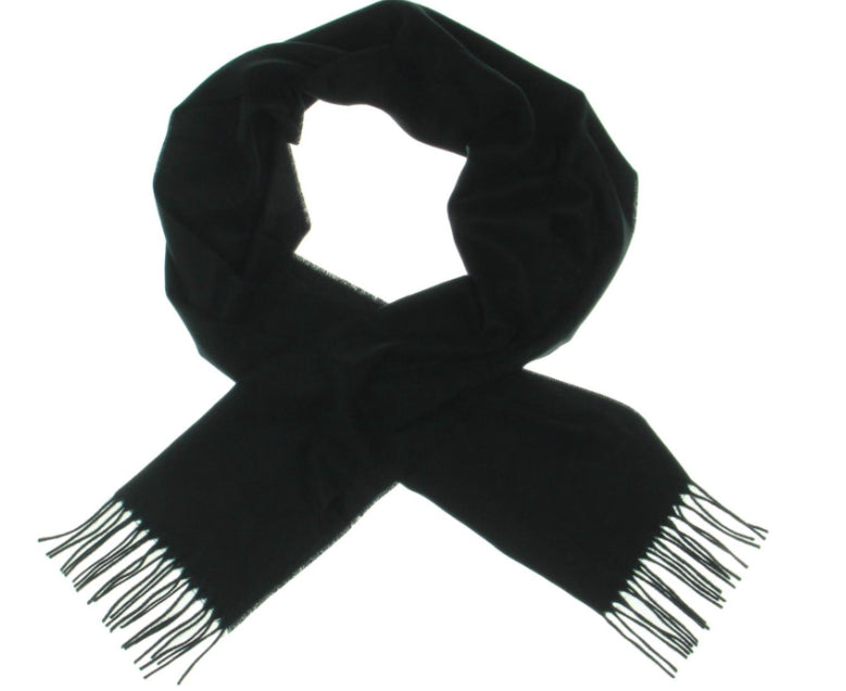 Kenneth Cole Women's New York Fringe Winter Scarf Black Size Regular