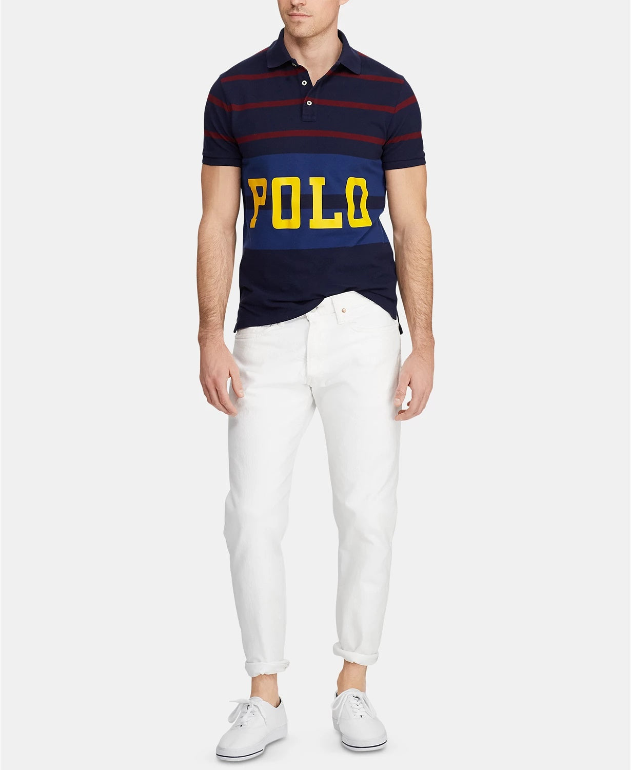 Ralph Lauren Men's Classic-Fit Retro Mesh Polo Shirt Navy Size Extra Small