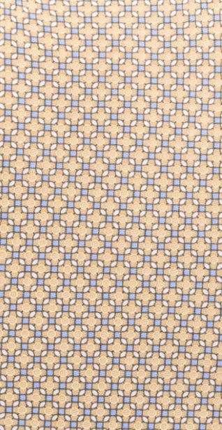Michael Kors Men's Square Print Tie Yellow One Size