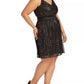 City Studios Women's Trendy Plus Size Juniors' Metallic Fit & Flare Dress Silver Size 18