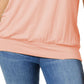 JM Collection Women's Blouson T-Shirt Pink Size X-Large