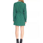 Sanctuary Women's Stay The Night Printed Wrap Dress Green Size 14