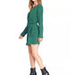 Sanctuary Women's Stay The Night Printed Wrap Dress Green Size 14