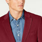 Tommy Hilfiger Men's Modern-Fit Thflex Stretch Textured Sport Coat Red Size 40