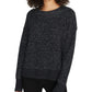 Sanctuary Women's Shine On Metallic Marled Sweater  Black Size Medium