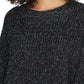 Sanctuary Women's Shine On Metallic Marled Sweater  Black Size Medium