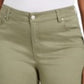 Celebrity Pink Women's Trendy Plus Size Cuffed Shorts Bright Green Size Small Petite