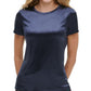 Tommy Hilfiger Women's Velvet Short-Sleeve Top Dark Blue Size Extra Small