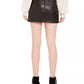 Rewash Juniors' Faux Leather Mini Skirt Black Size 7