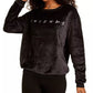 Love Tribe Junior's Friends Plush Sweatshirt Black Size Medium