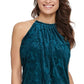 Kensie Blue Velvet Print Dress Blue Size 2