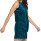 Kensie Women's Velvet Print Dress Blue Size 6