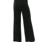 Calvin Klein Women's Velvet Wide-Leg Pull-On Pants Black Size Large