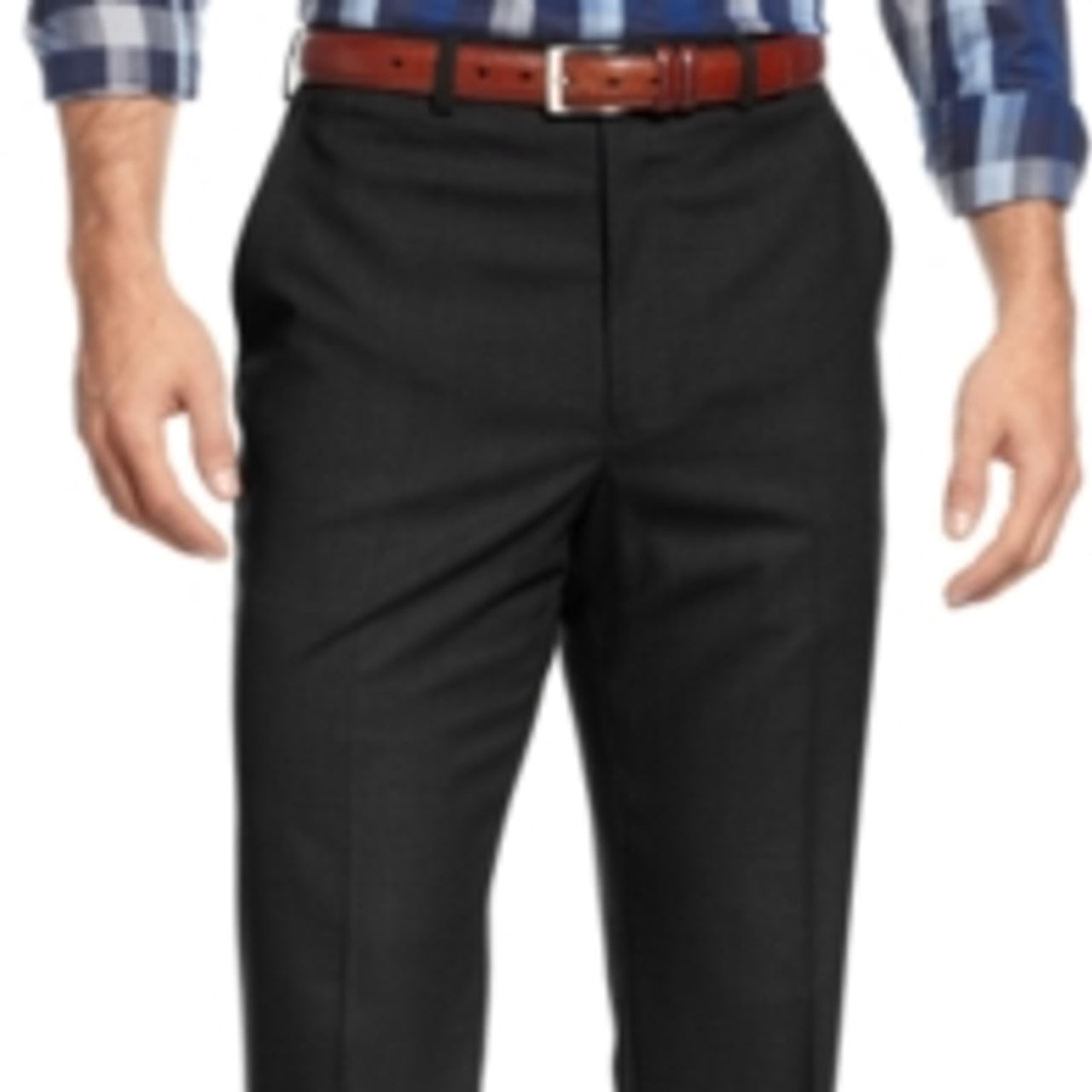 Michael Kors Men's Flat Front Dress Pants Black Size 38X32