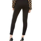 Love Fire Juniors' Pull On Faux Leather Stripe Skinny Pants Black Size Small