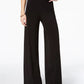 NY Women's Collection Petite Wide-Leg Palazzo Black Size Petite Medium