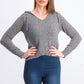 Crave Fame Juniors' Marled Fuzzy Pullover Hoodie Black Size Extra Large