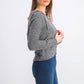 Crave Fame Juniors' Marled Fuzzy Pullover Hoodie Black Size Extra Large