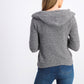 Crave Fame Juniors' Marled Fuzzy Pullover Hoodie Black Size Extra Large